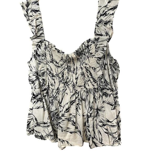 Rose + Olive Floral Sleeveless Top - Size Large (EUC) - Picture 2 of 4